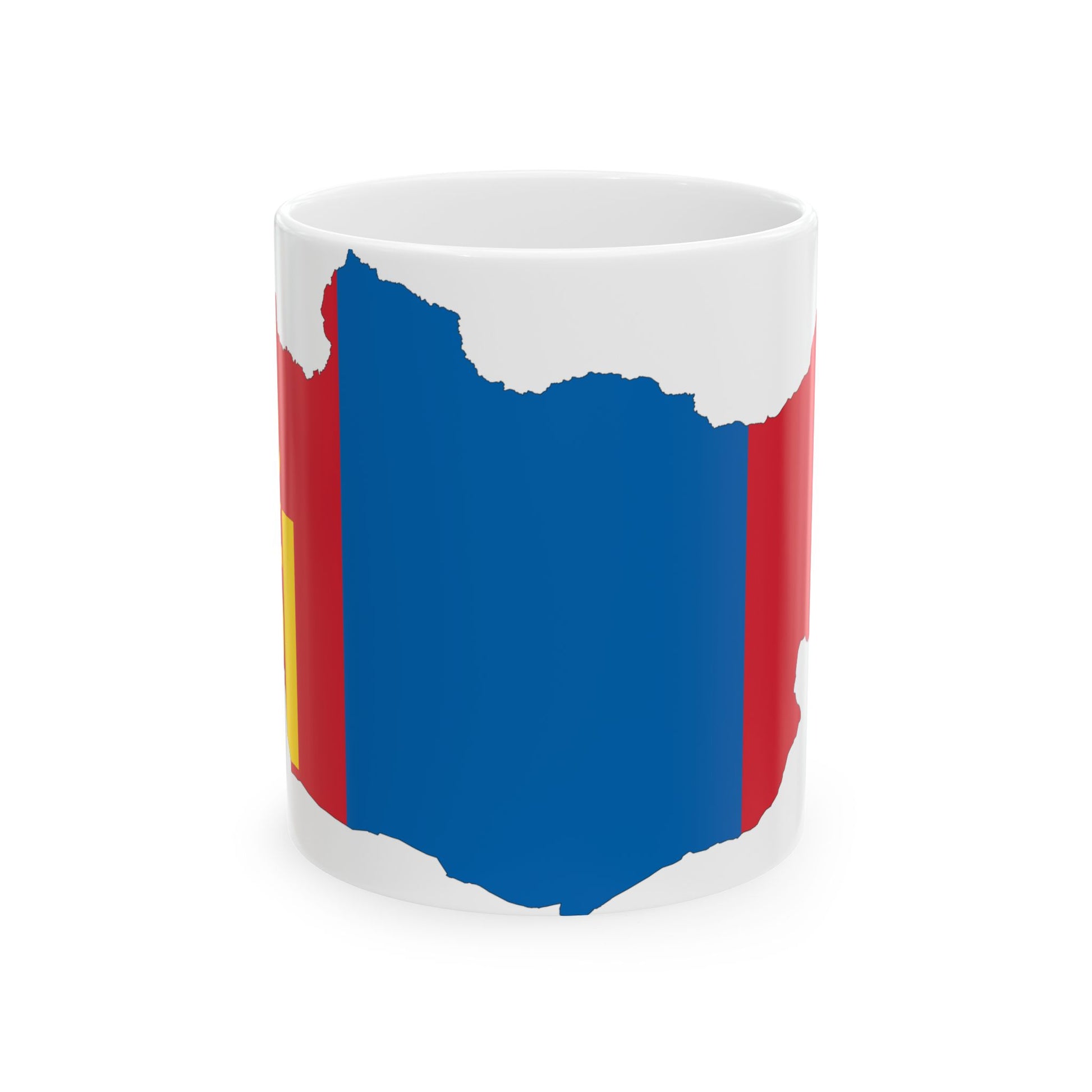 Mongolia-Flagmap (Mongolia) White Coffee Mug-11oz-Go Mug Yourself