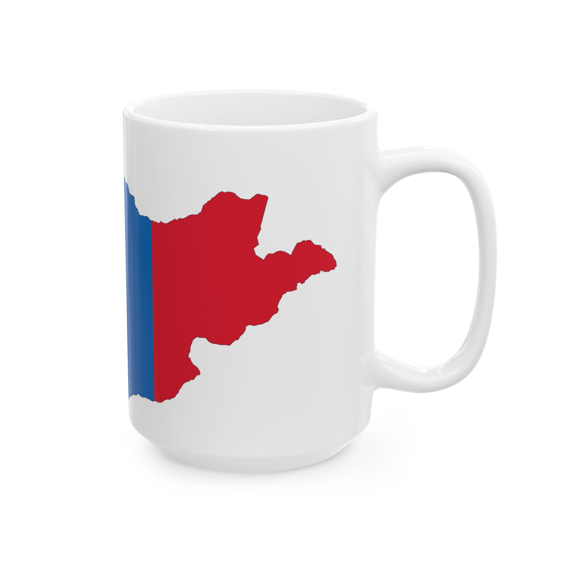 Mongolia-Flagmap (Mongolia) White Coffee Mug-Go Mug Yourself