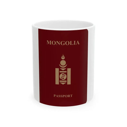 Mongolia Passport - White Coffee Mug 11oz - Go Mug Yourself