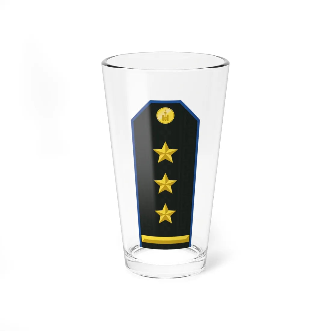 Mongolian Air force COL service (Mongolia) (Military Rank) Pint Glass 16oz 16oz - Go Mug Yourself