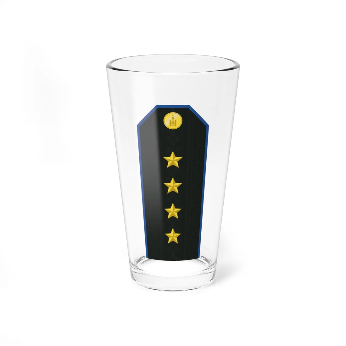 Mongolian Air force CPT service (Mongolia) (Military Rank) Pint Glass 16oz 16oz - Go Mug Yourself