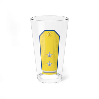 Mongolian Air force LTC parade (Mongolia) (Military Rank) Pint Glass 16oz 16oz - Go Mug Yourself