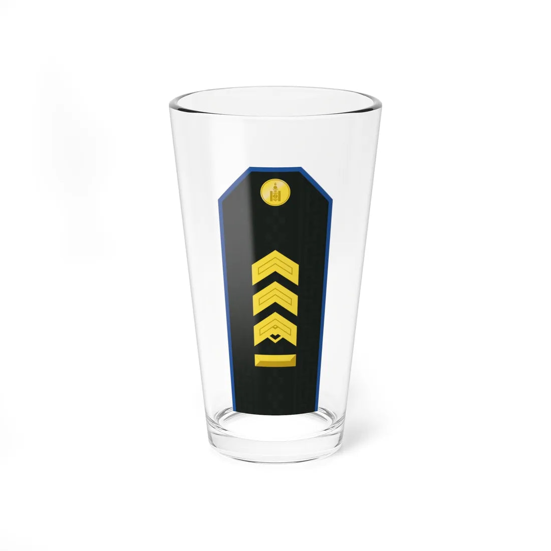 Mongolian Air force MSG service (Mongolia) (Military Rank) Pint Glass 16oz 16oz - Go Mug Yourself