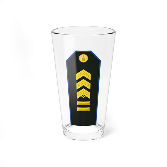 Mongolian Air force SGM service (Mongolia) (Military Rank) Pint Glass 16oz 16oz - Go Mug Yourself