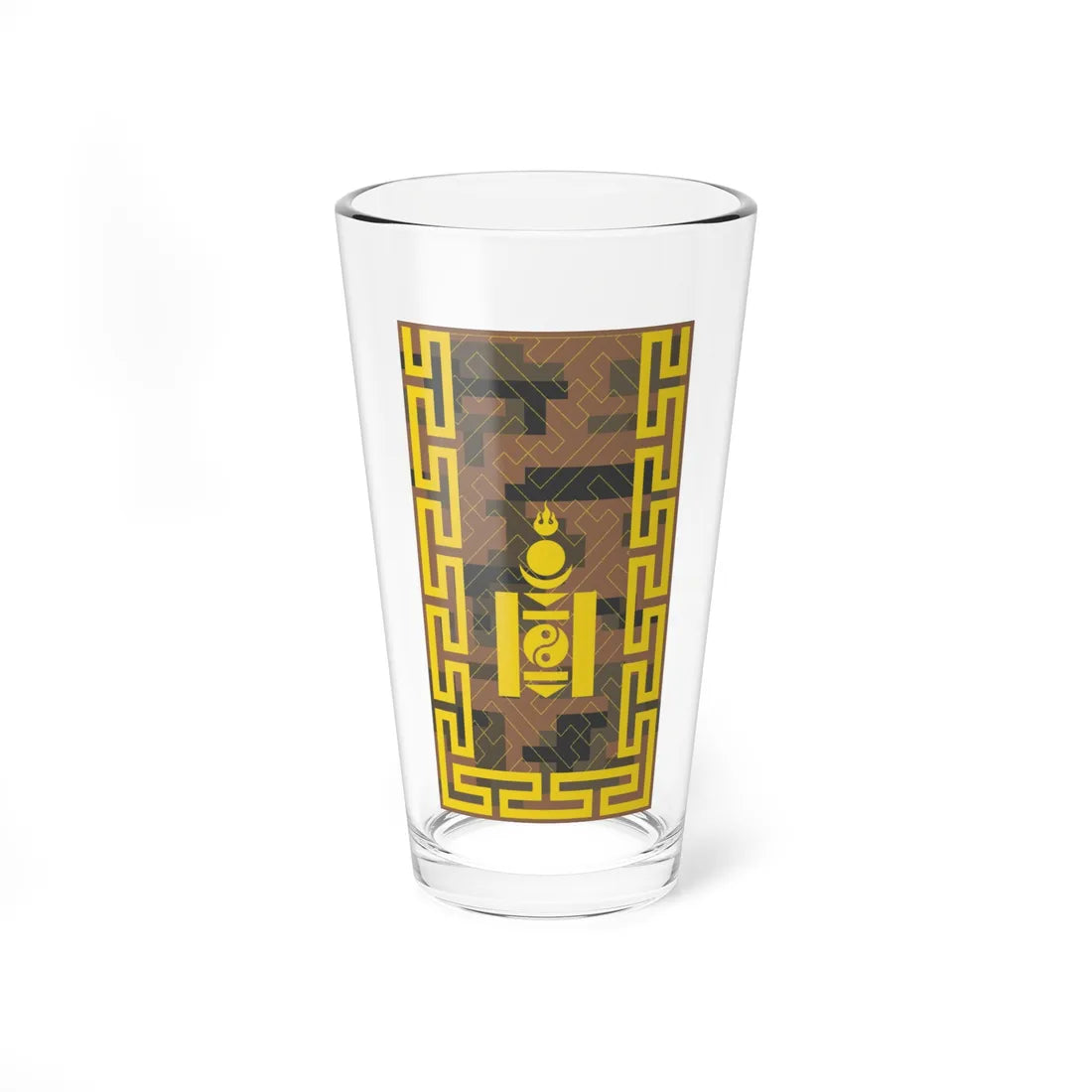 Mongolian Army Commander in chief field (Mongolia) (Military Rank) Pint Glass 16oz 16oz - Go Mug Yourself