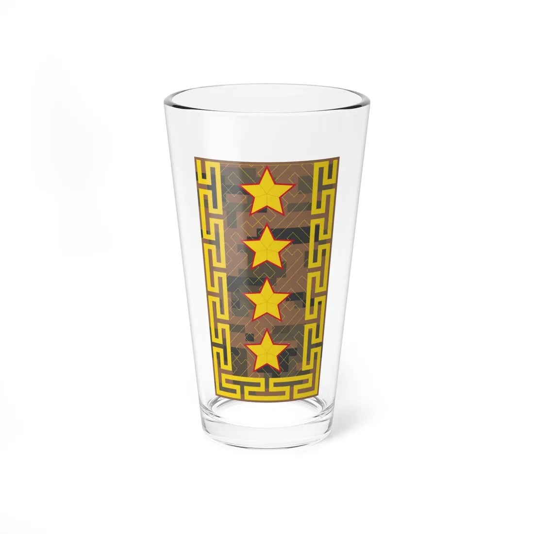Mongolian Army GEN field (Mongolia) (Military Rank) Pint Glass 16oz 16oz - Go Mug Yourself
