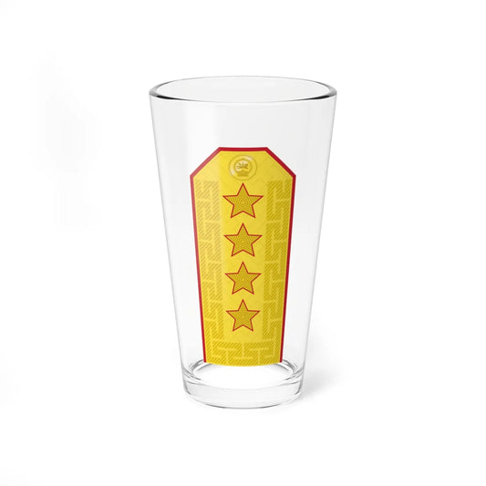 Mongolian Army GEN parade (Mongolia) (Military Rank) Pint Glass 16oz 16oz - Go Mug Yourself