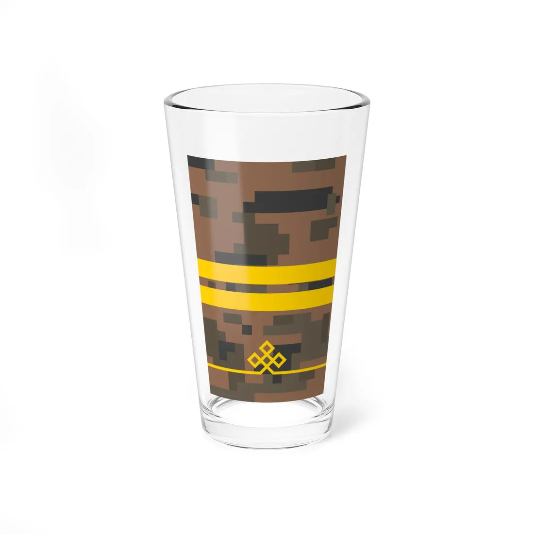Mongolian Army JCPv field (Mongolia) (Military Rank) Pint Glass 16oz 16oz - Go Mug Yourself