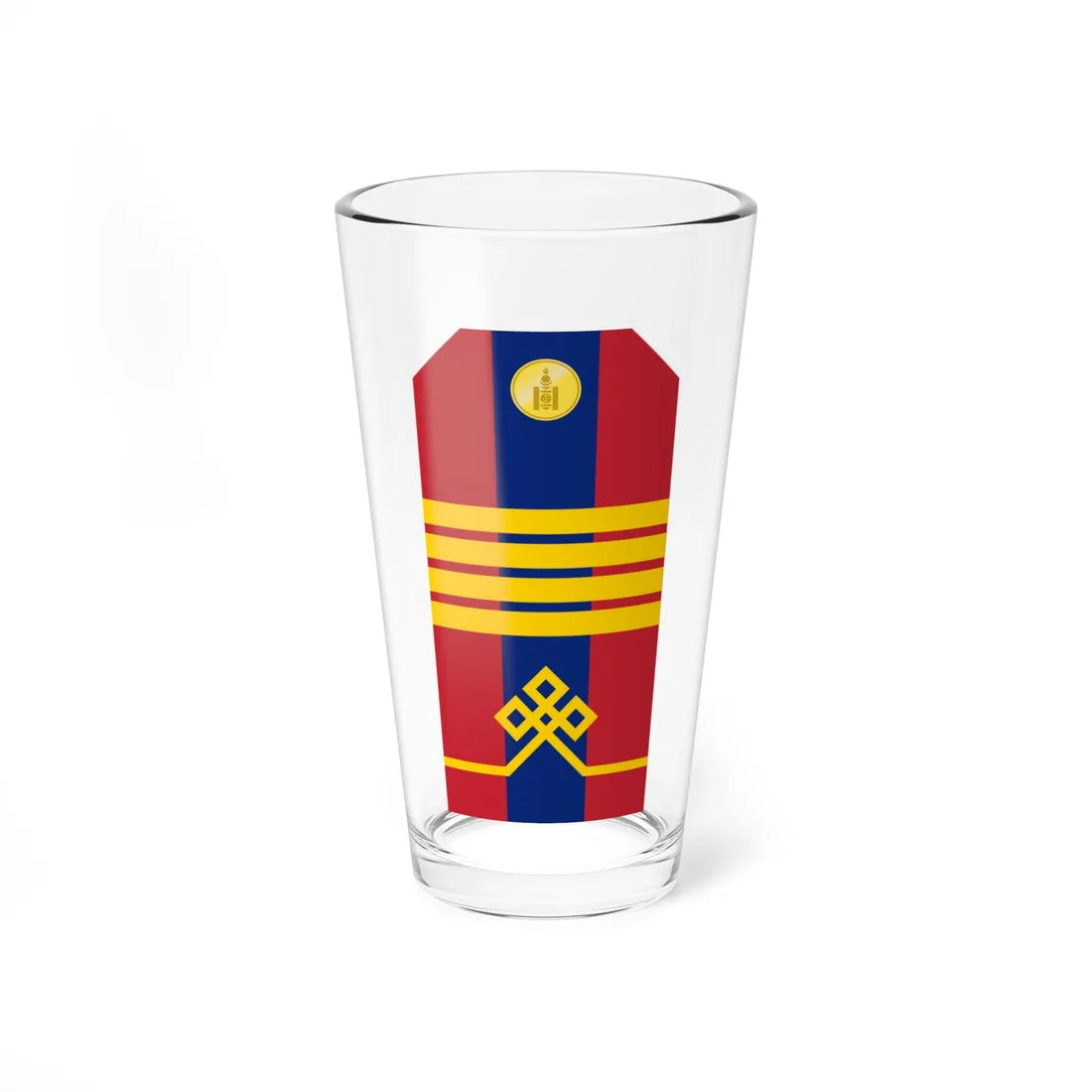 Mongolian Army Senior corporal parade 1990 1998 (Mongolia) (Military Rank) Pint Glass 16oz 16oz - Go Mug Yourself