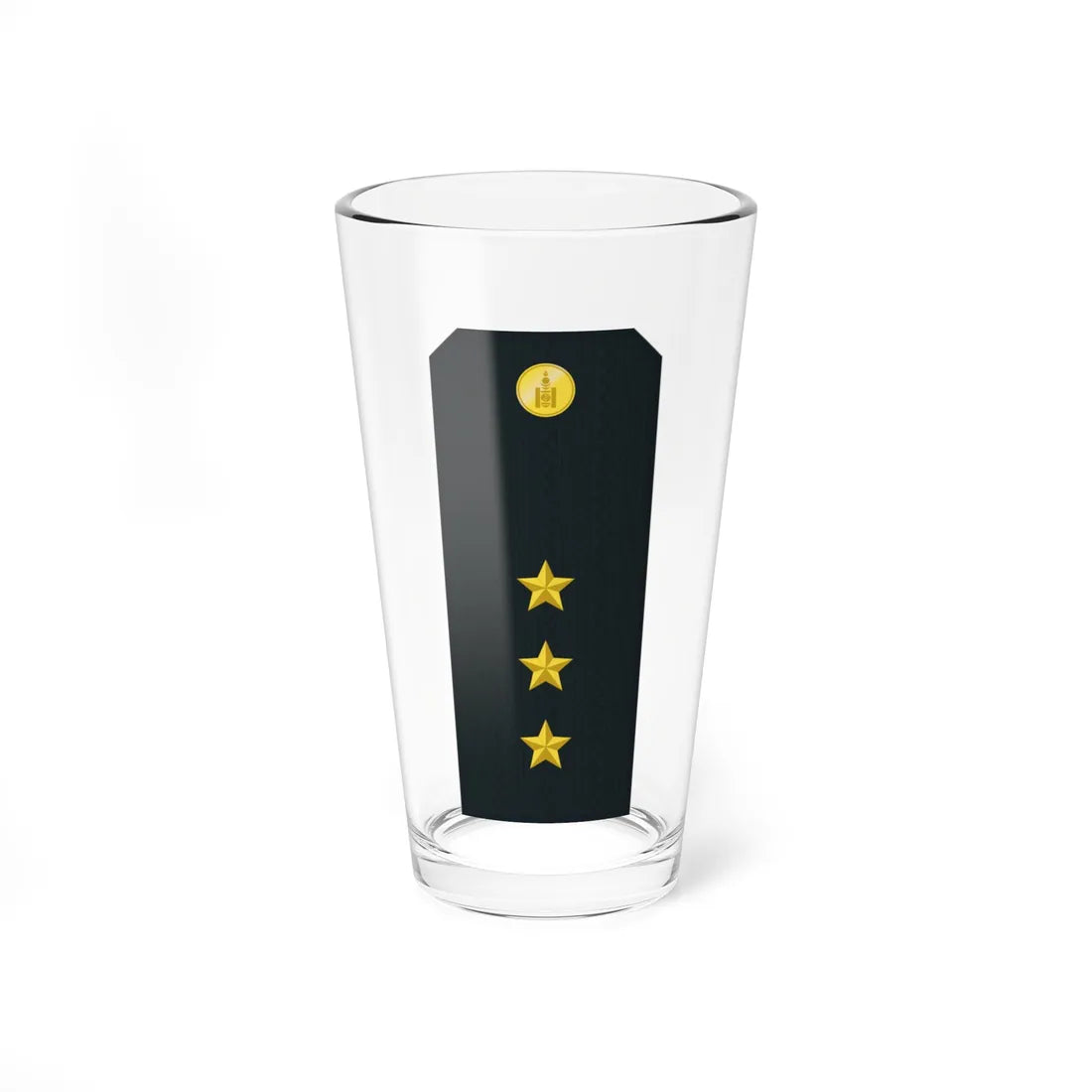Mongolian Border troops 1LT service (Mongolia) (Military Rank) Pint Glass 16oz 16oz - Go Mug Yourself