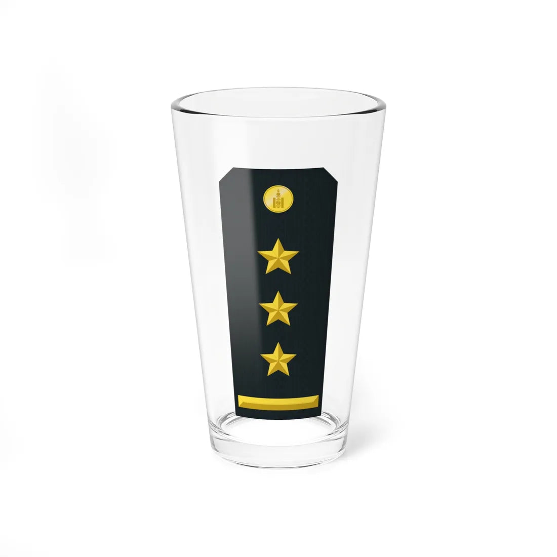 Mongolian Border troops COL service (Mongolia) (Military Rank) Pint Glass 16oz 16oz - Go Mug Yourself