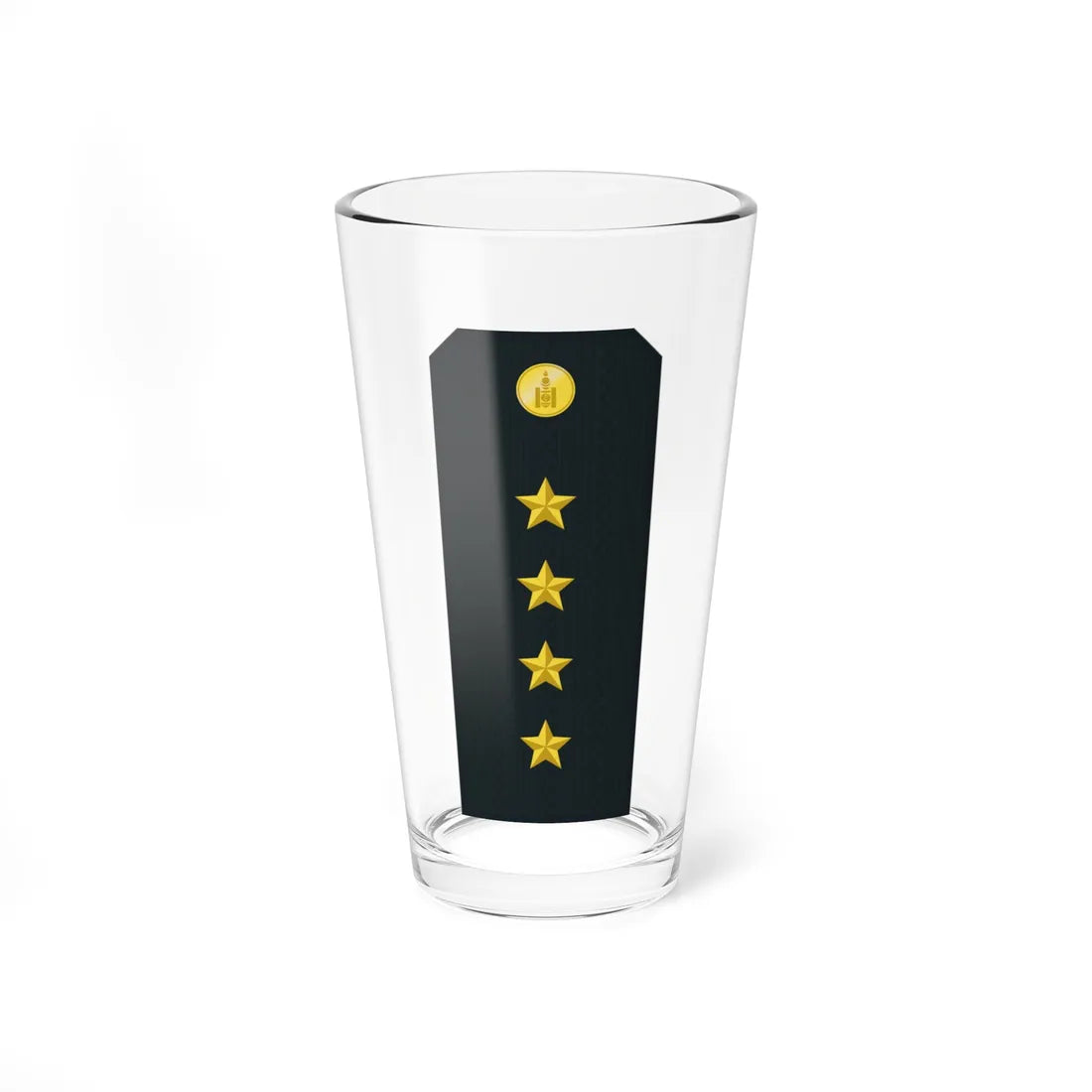 Mongolian Border troops CPT service (Mongolia) (Military Rank) Pint Glass 16oz 16oz - Go Mug Yourself