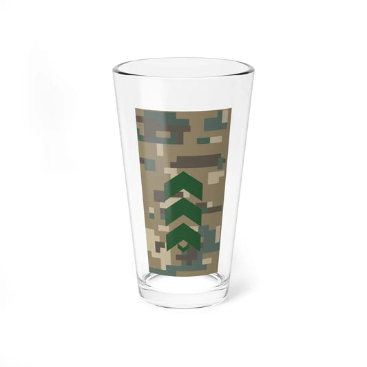 Mongolian Border troops SSG field (Mongolia) (Military Rank) Pint Glass 16oz 16oz - Go Mug Yourself