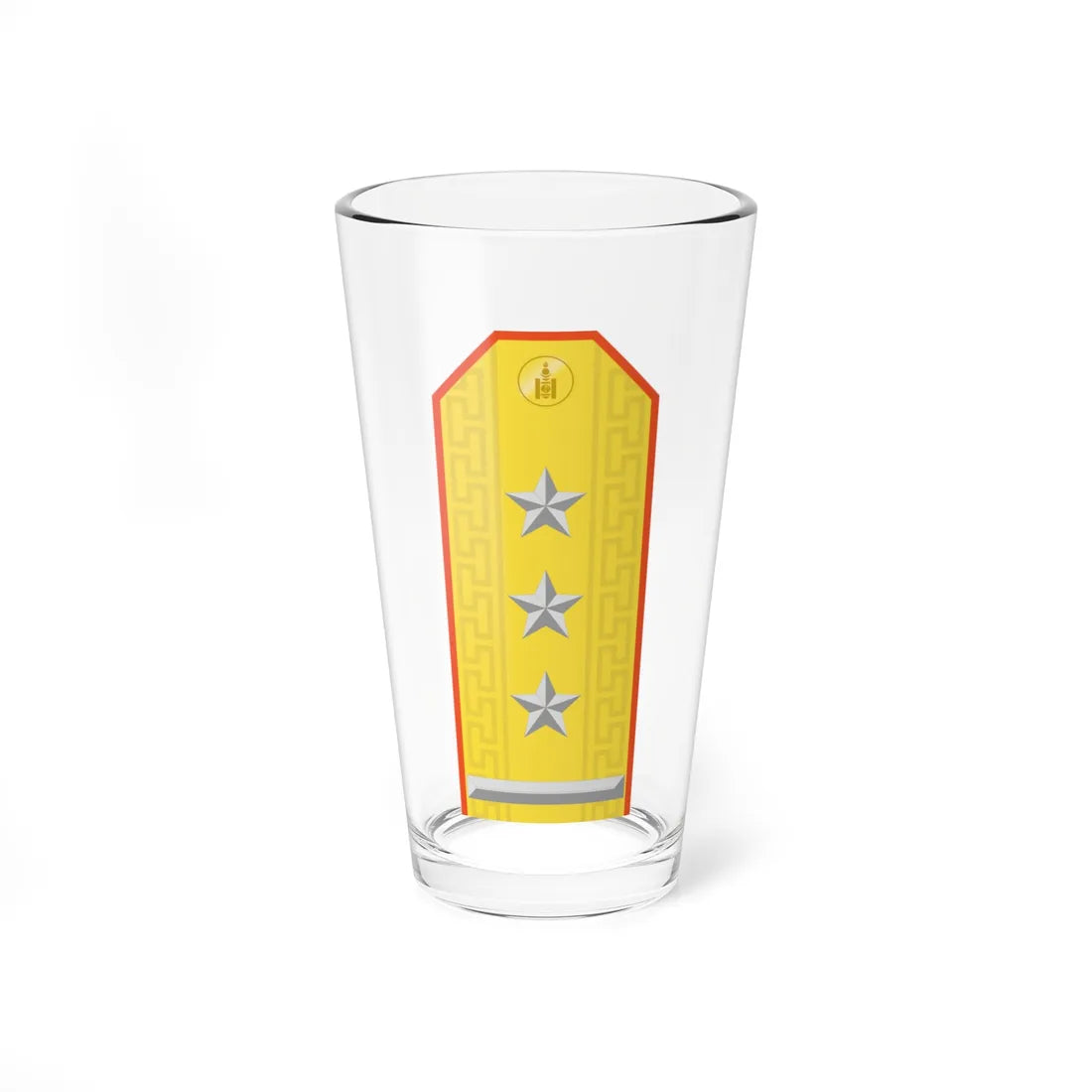 Mongolian Civil defense COL parade (Mongolia) (Military Rank) Pint Glass 16oz 16oz - Go Mug Yourself