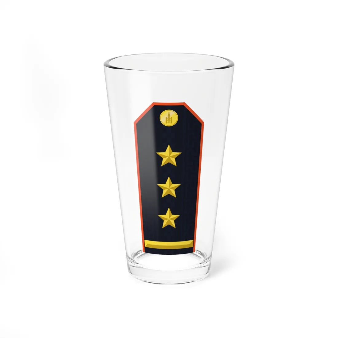 Mongolian Civil defense COL service (Mongolia) (Military Rank) Pint Glass 16oz 16oz - Go Mug Yourself