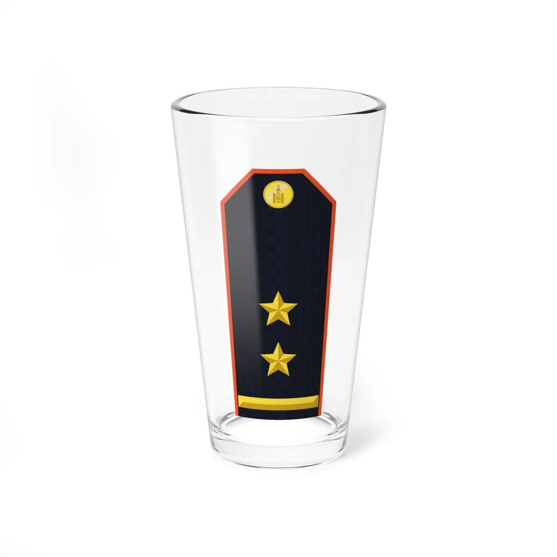 Mongolian Civil defense LTC service (Mongolia) (Military Rank) Pint Glass 16oz 16oz - Go Mug Yourself