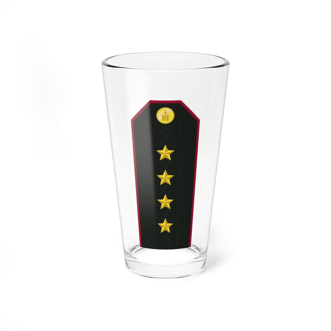 Mongolian Internal troops CPT service (Mongolia) (Military Rank) Pint Glass 16oz 16oz - Go Mug Yourself