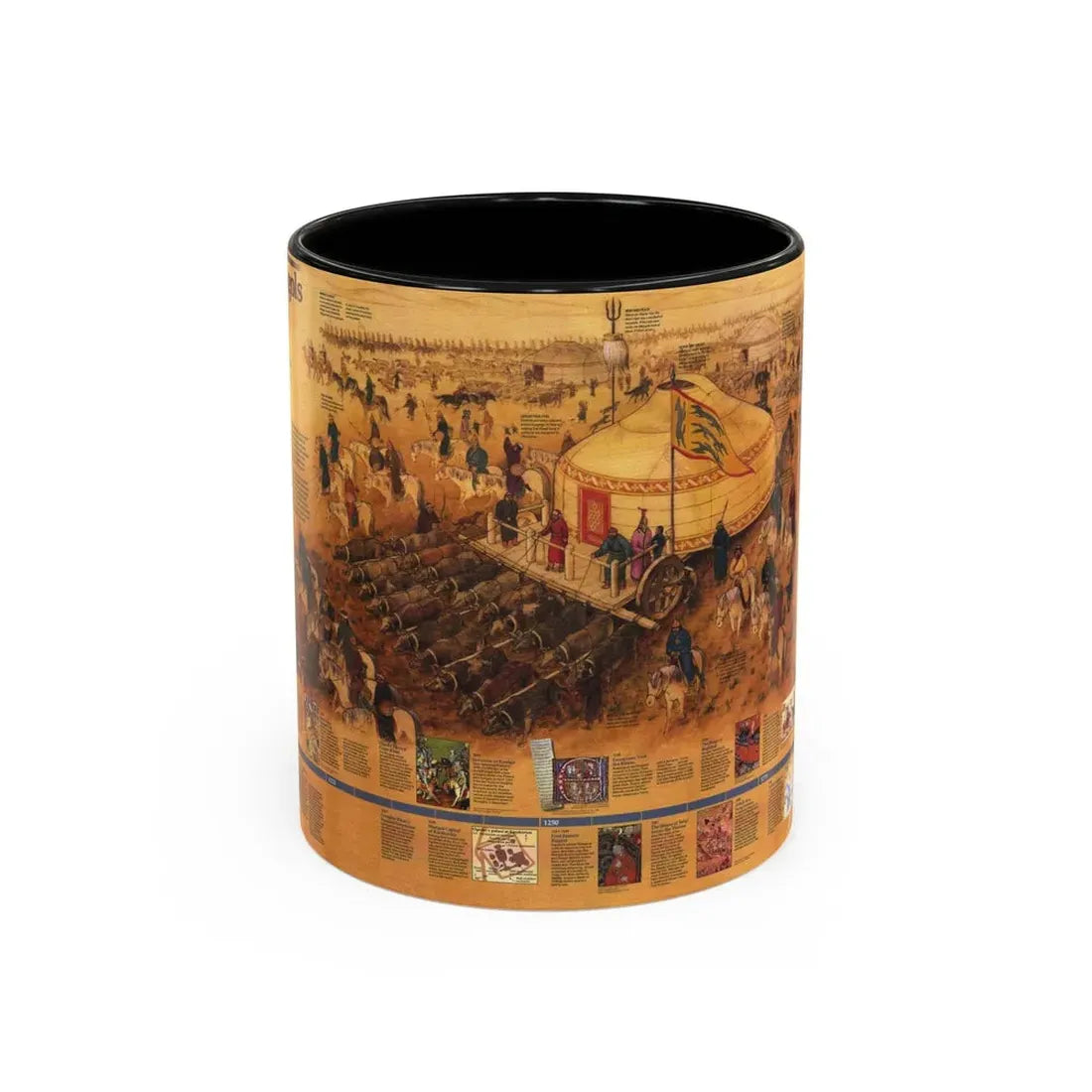 Mongols, The (1996) (Map) Accent Coffee Mug 11oz Black - Go Mug Yourself