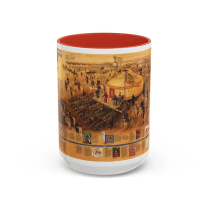 Mongols, The (1996) (Map) Accent Coffee Mug 15oz Red - Go Mug Yourself