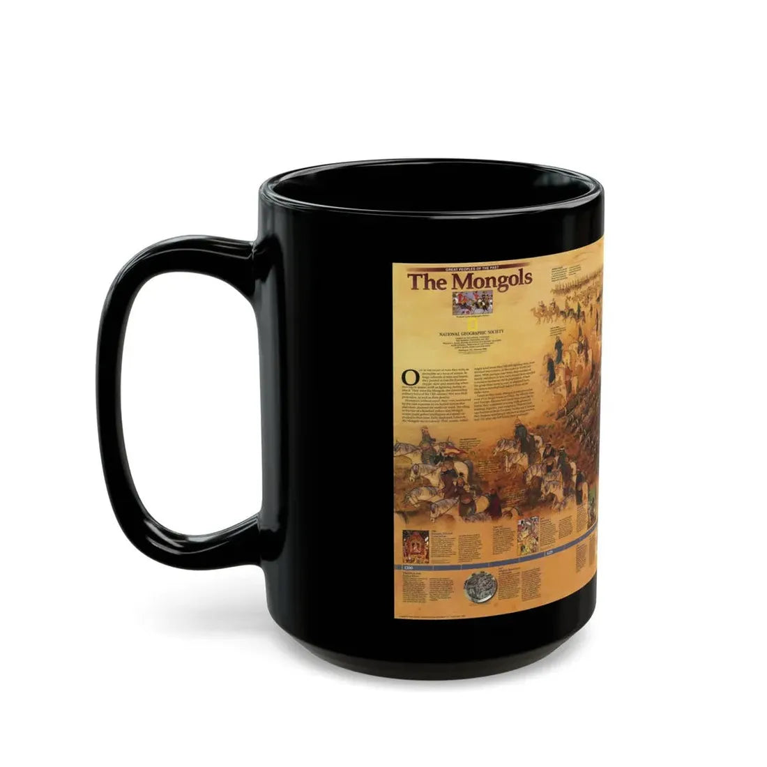 Mongols, The (1996) (Map) Black Coffee Mug - Go Mug Yourself