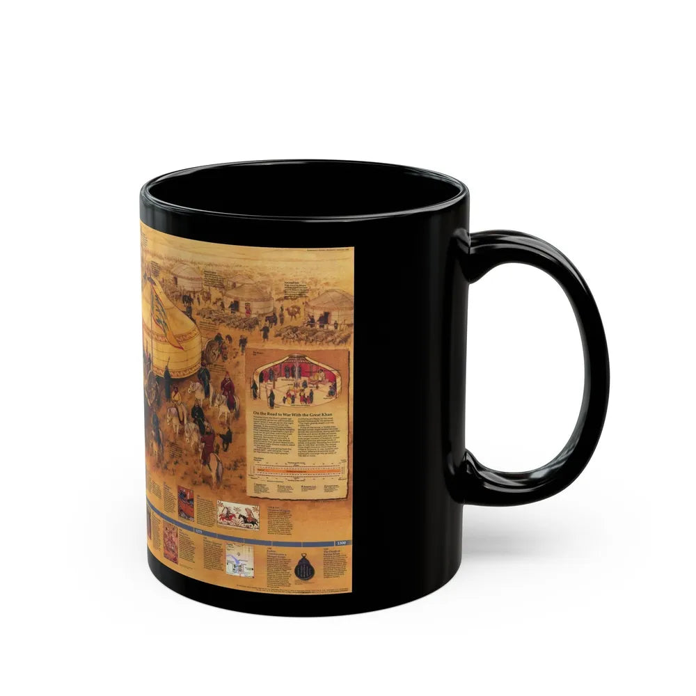 Mongols, The (1996) (Map) Black Coffee Mug-Go Mug Yourself