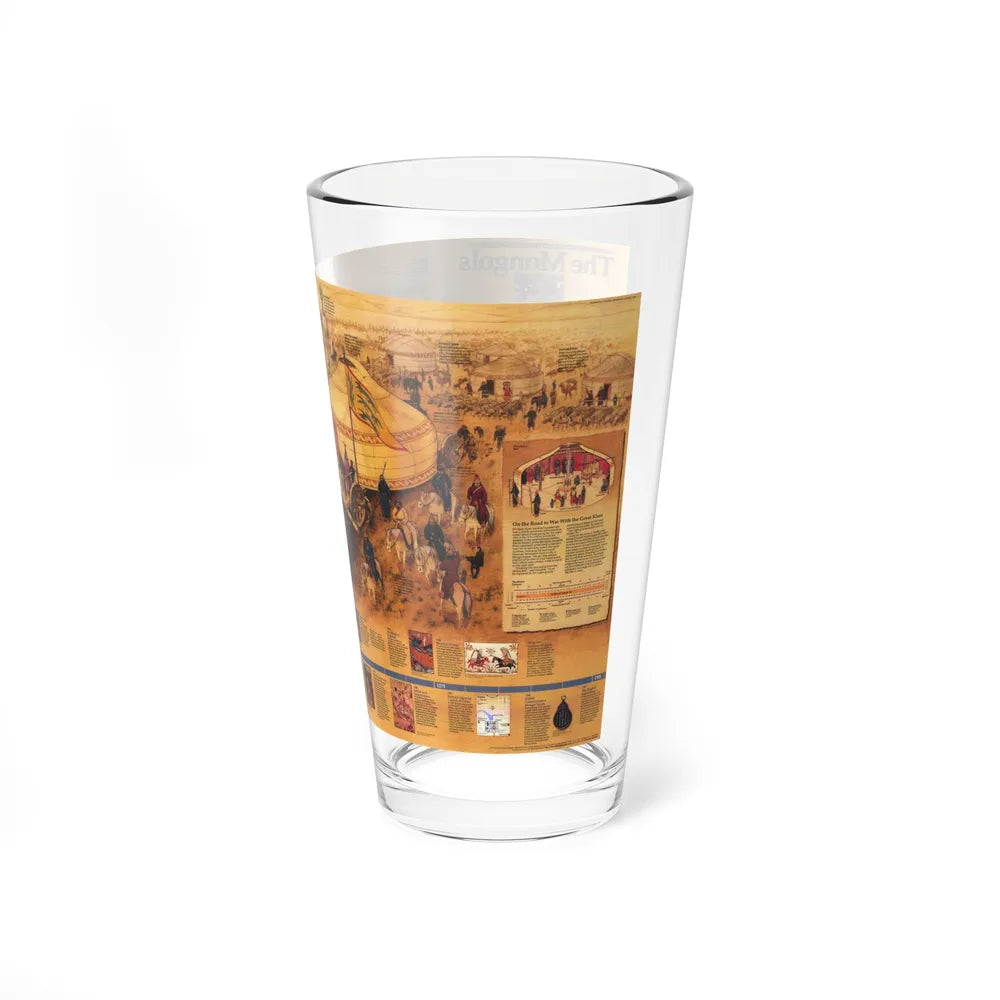 Mongols, The (1996) (Map) Pint Glass 16oz-Go Mug Yourself