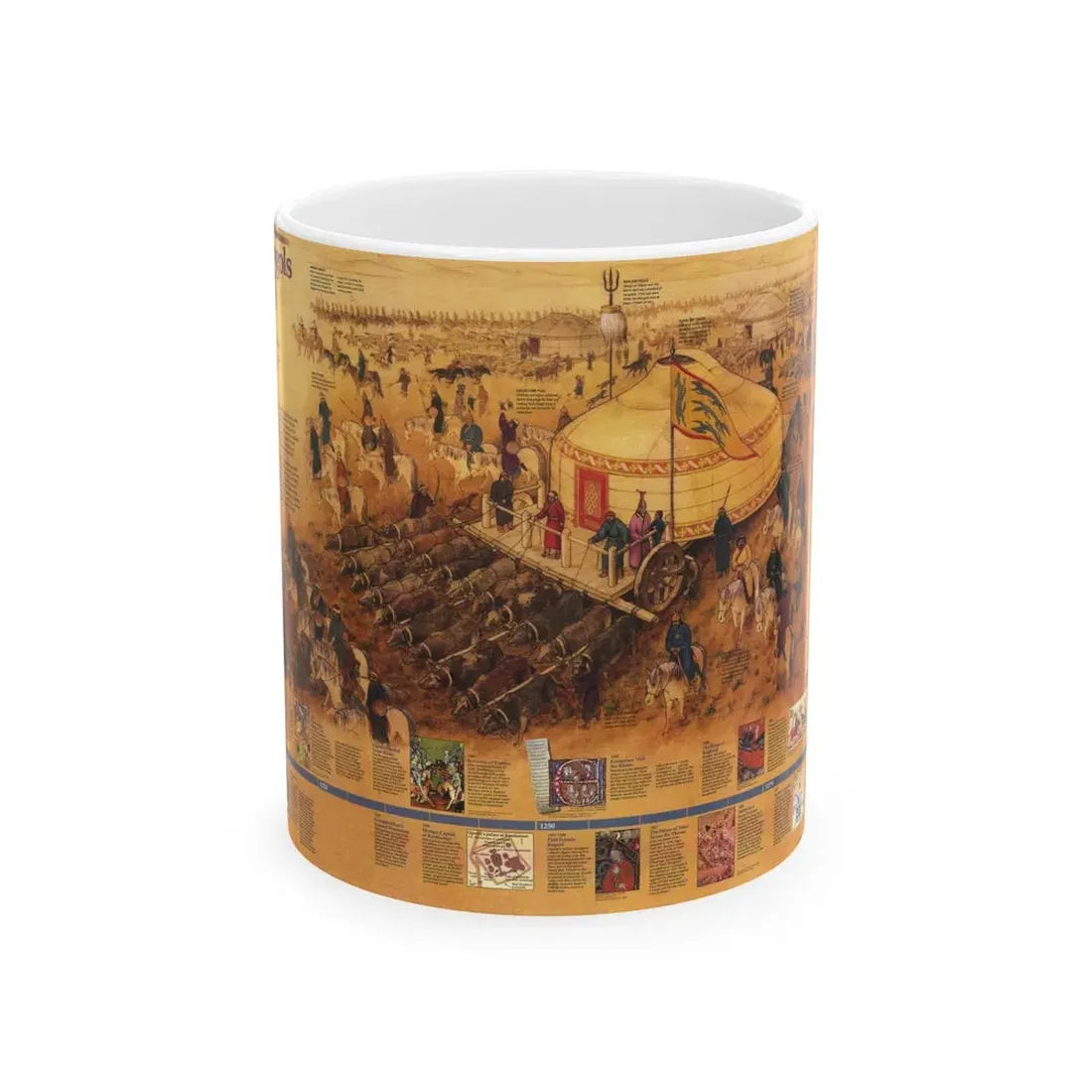 Mongols, The (1996) (Map) White Coffee Mug 11oz - Go Mug Yourself