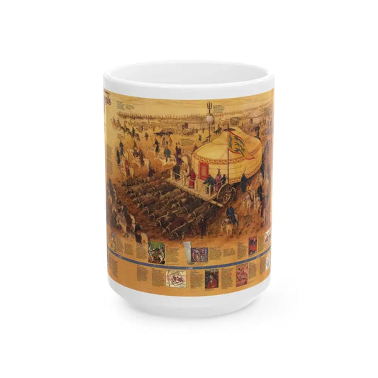Mongols, The (1996) (Map) White Coffee Mug 15oz - Go Mug Yourself