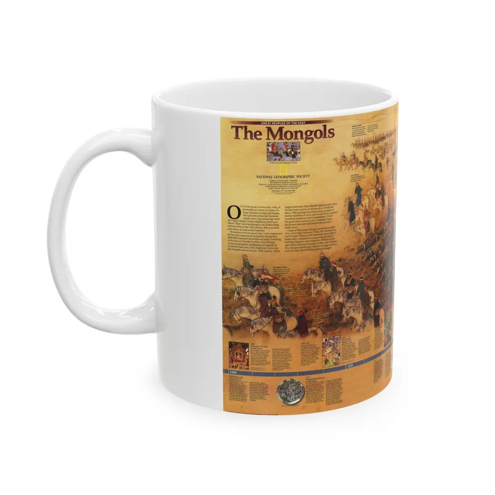 Mongols, The (1996) (Map) White Coffee Mug-Go Mug Yourself