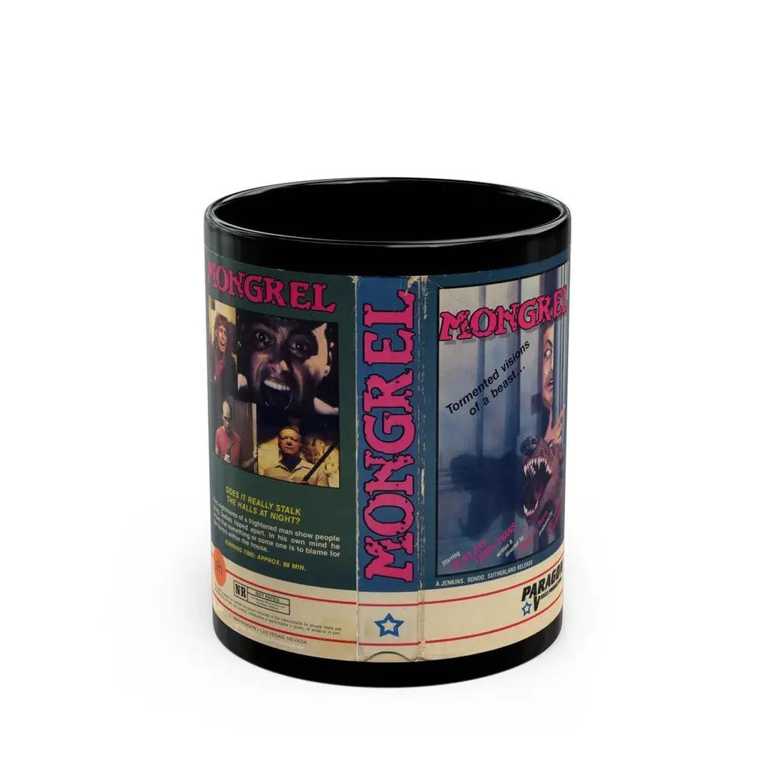 MONGREL (VHS COVER) - Black Coffee Mug 11oz - Go Mug Yourself