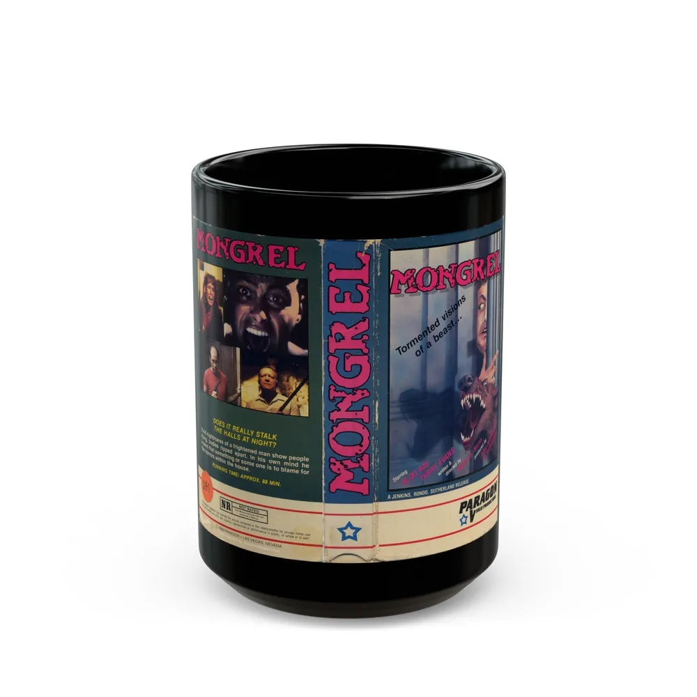 MONGREL (VHS COVER) - Black Coffee Mug-15oz-Go Mug Yourself