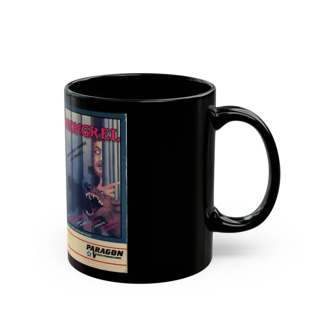 MONGREL (VHS COVER) - Black Coffee Mug - Go Mug Yourself