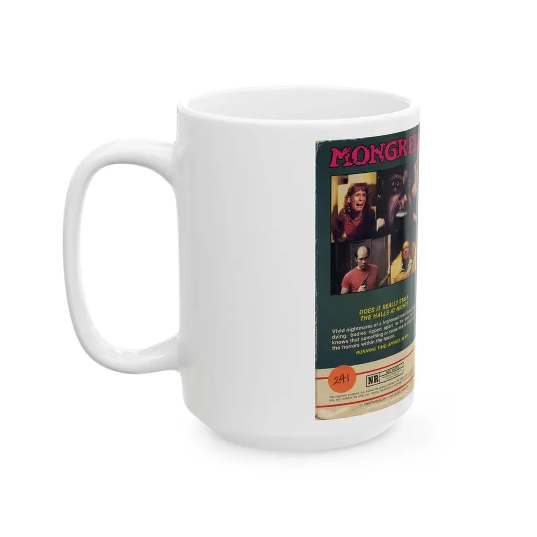 MONGREL (VHS COVER) - White Coffee Mug - Go Mug Yourself