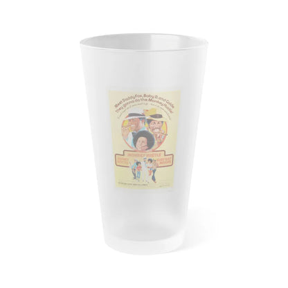 MONKEY HUSTLE 1976 Movie Poster - Frosted Pint Glass 16oz-16oz-Frosted-Go Mug Yourself