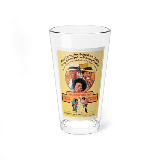 MONKEY HUSTLE 1976 Movie Poster - Pint Glass 16oz-16oz-Go Mug Yourself