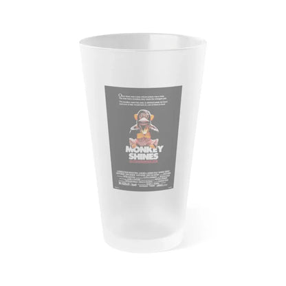 MONKEY SHINES 1988 Movie Poster - Frosted Pint Glass 16oz 16oz Frosted - Go Mug Yourself
