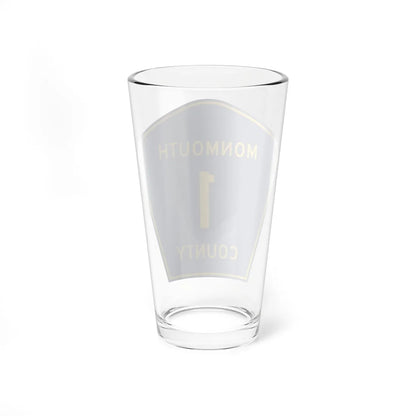 Monmouth County Route 1 NJ (New Jersey) (Road Sign) Pint Glass 16oz - Go Mug Yourself