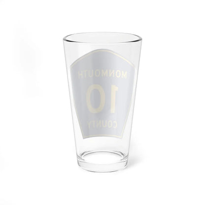 Monmouth County Route 10 NJ (New Jersey) (Road Sign) Pint Glass 16oz - Go Mug Yourself