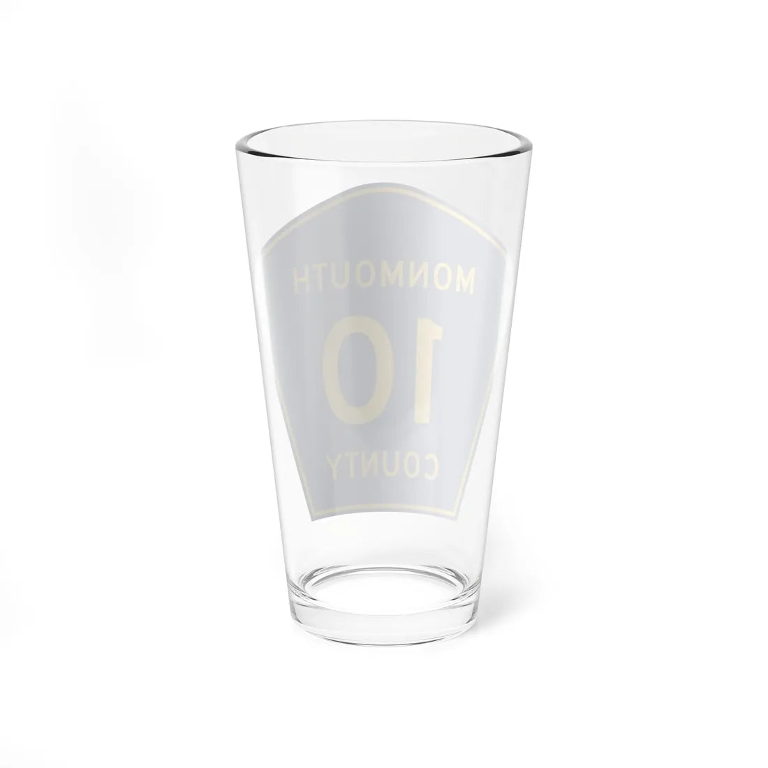Monmouth County Route 10 NJ (New Jersey) (Road Sign) Pint Glass 16oz - Go Mug Yourself