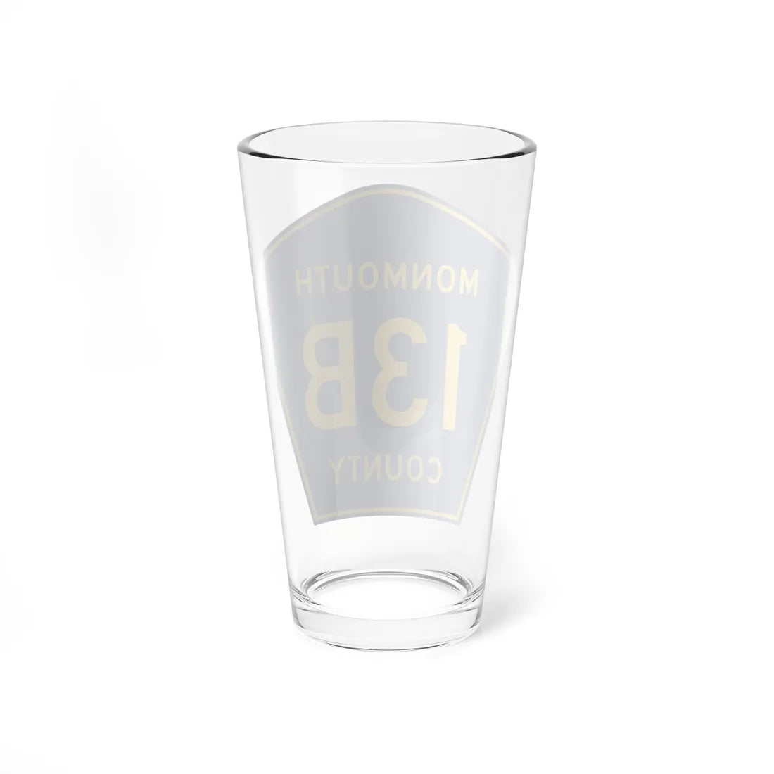 Monmouth County Route 13B NJ (New Jersey) (Road Sign) Pint Glass 16oz - Go Mug Yourself
