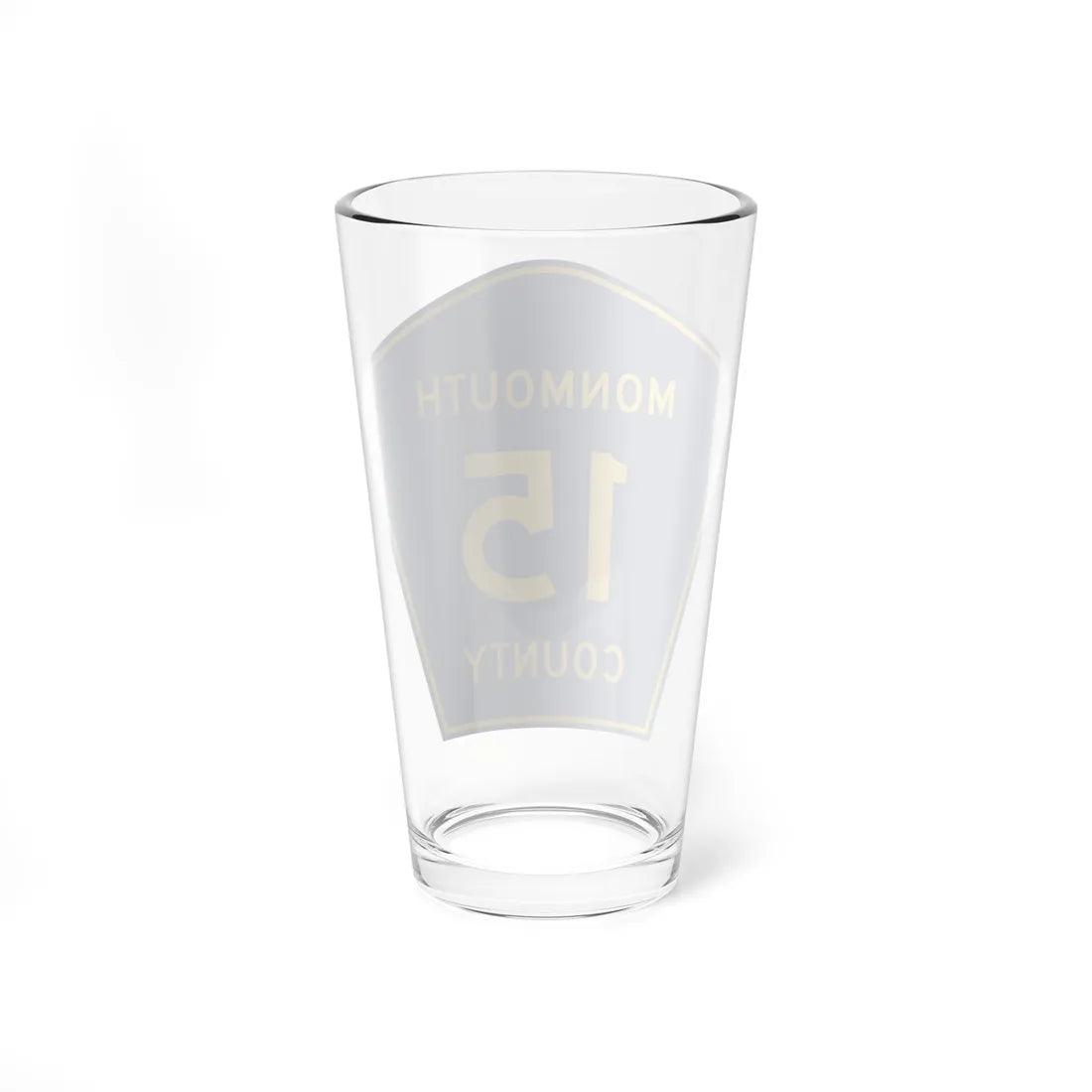 Monmouth County Route 15 NJ (New Jersey) (Road Sign) Pint Glass 16oz - Go Mug Yourself