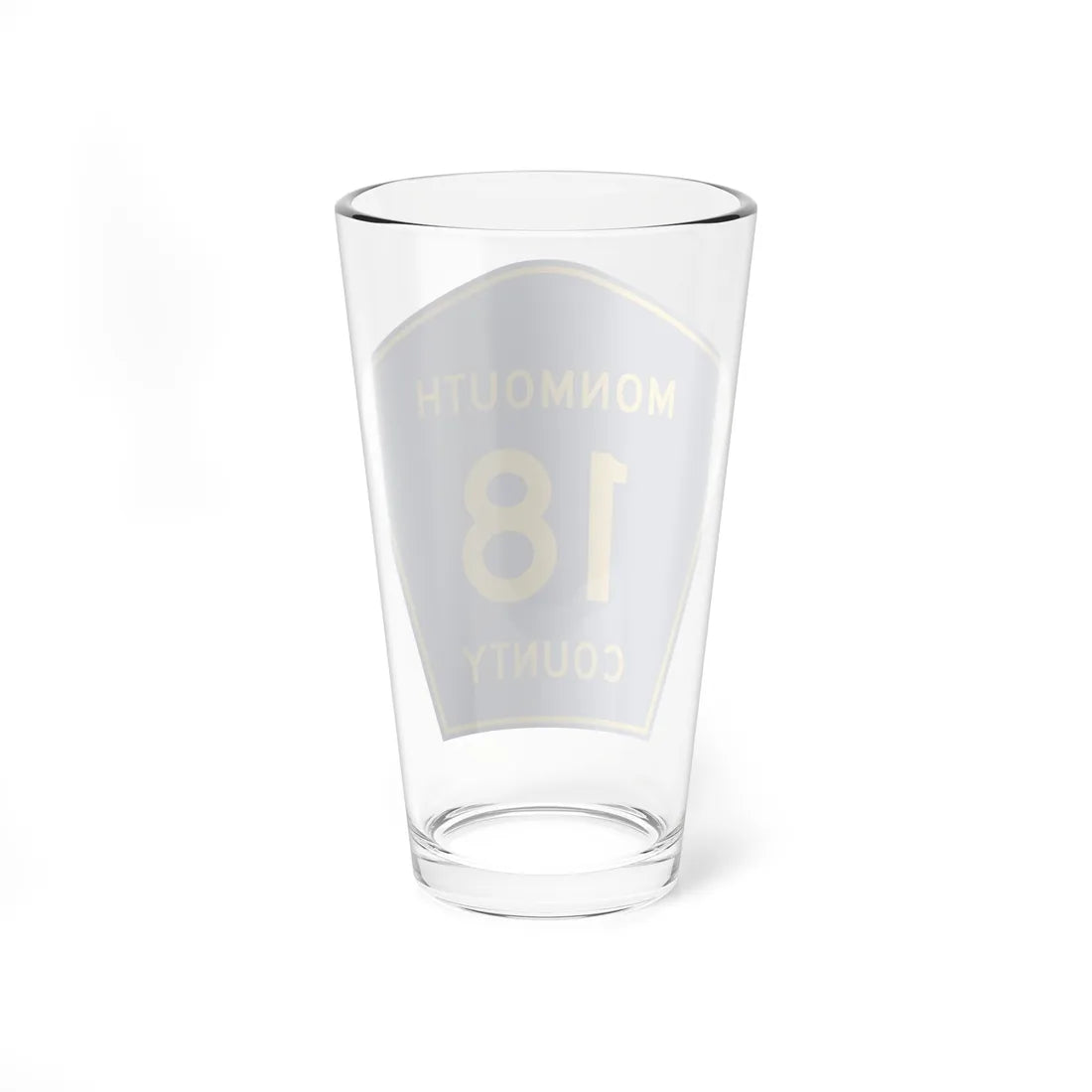 Monmouth County Route 18 NJ (New Jersey) (Road Sign) Pint Glass 16oz - Go Mug Yourself