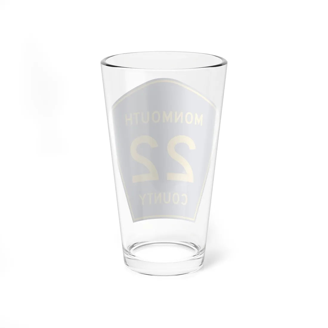 Monmouth County Route 22 NJ (New Jersey) (Road Sign) Pint Glass 16oz - Go Mug Yourself