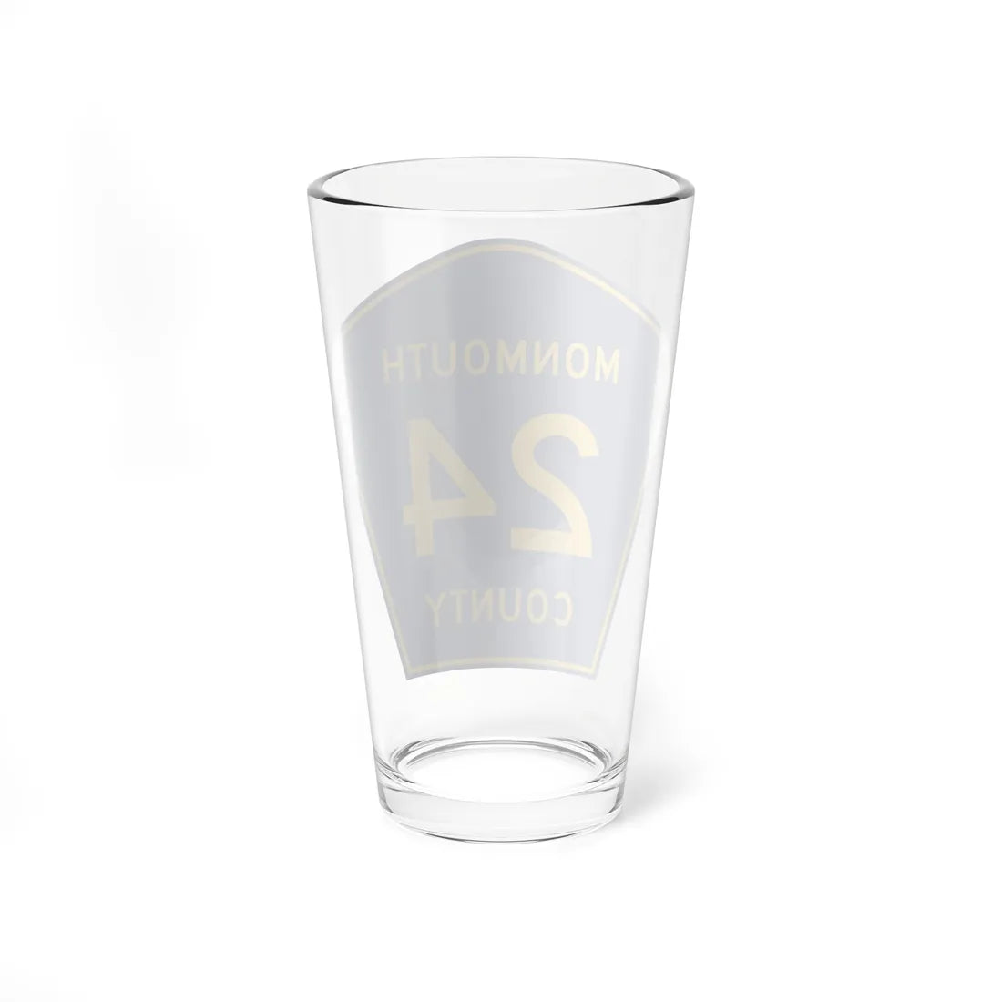 Monmouth County Route 24 NJ (New Jersey) (Road Sign) Pint Glass 16oz - Go Mug Yourself