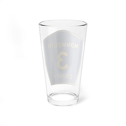 Monmouth County Route 3 NJ (New Jersey) (Road Sign) Pint Glass 16oz - Go Mug Yourself