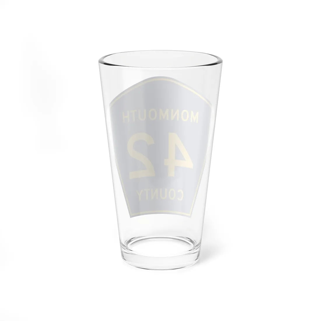 Monmouth County Route 42 NJ (New Jersey) (Road Sign) Pint Glass 16oz - Go Mug Yourself