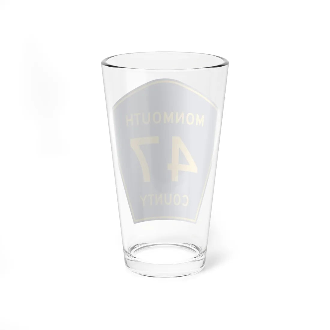 Monmouth County Route 47 NJ (New Jersey) (Road Sign) Pint Glass 16oz - Go Mug Yourself