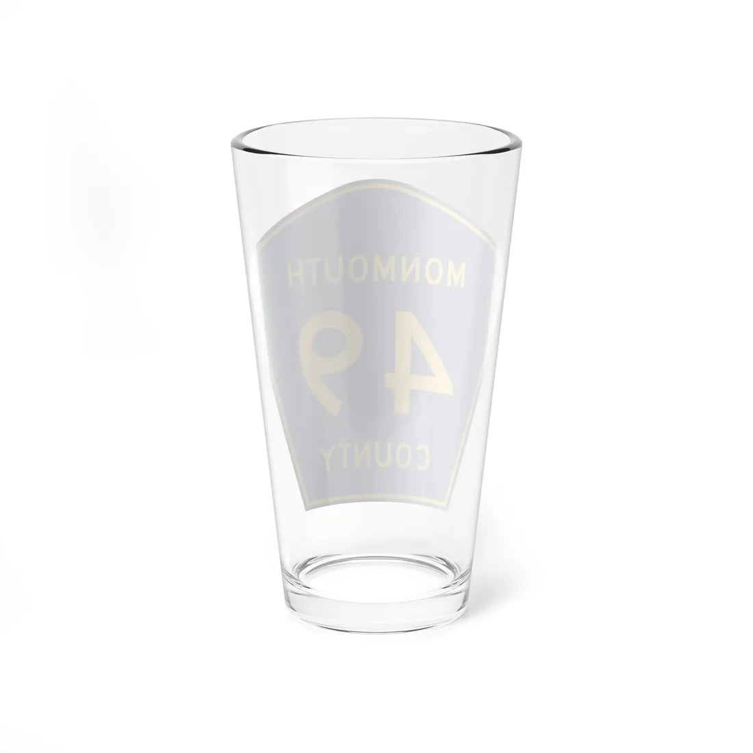 Monmouth County Route 49 NJ (New Jersey) (Road Sign) Pint Glass 16oz - Go Mug Yourself
