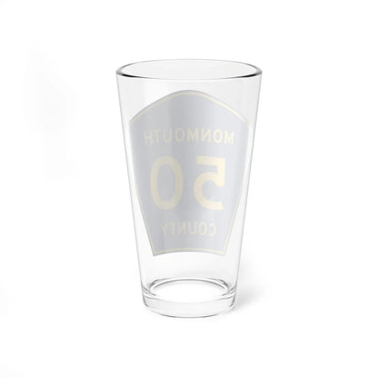 Monmouth County Route 50 NJ (New Jersey) (Road Sign) Pint Glass 16oz - Go Mug Yourself