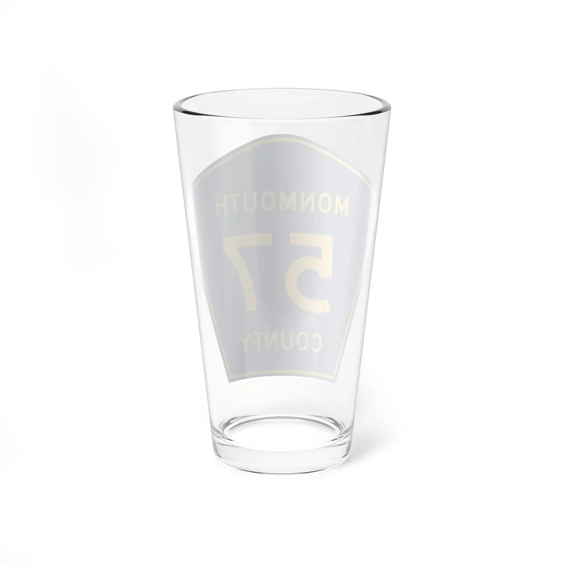 Monmouth County Route 57 NJ (New Jersey) (Road Sign) Pint Glass 16oz - Go Mug Yourself